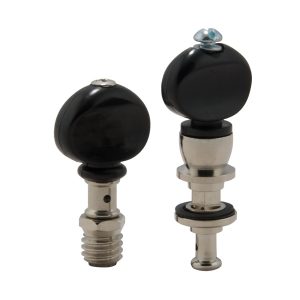 GROVER CHAMPION™ BANJO PEGS W/ BLACK BUTTONS NICKEL SET 5