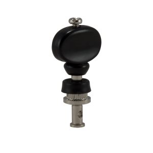GROVER CHAMPION™ UKE PEGS W/ BLACK BUTTONS NICKEL SET 4