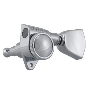 GROVER ROTO-GRIP LOCKING ROTOMATICS ® CHROME W/ KEYSTONE BUTTONS SET 6 3 + 3