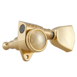 GROVER ROTO-GRIP LOCKING ROTOMATICS ® GOLD W/ KEYSTONE BUTTONS SET 6 3 + 3