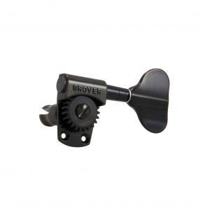 GROVER TITAN &reg; ELECTRIC BASS BLACK CHROME SET 4 4-IN-LINE