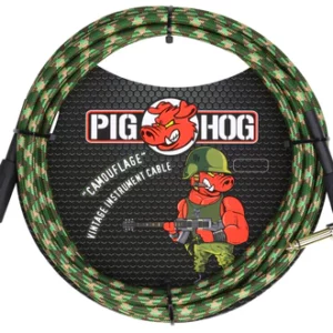 Pig Hog "Camouflage" Instrument Cable, 10ft. Right Angle