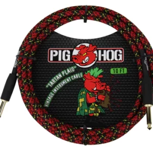 Pig Hog "Tartan Plaid" Instrument Cable, 10ft