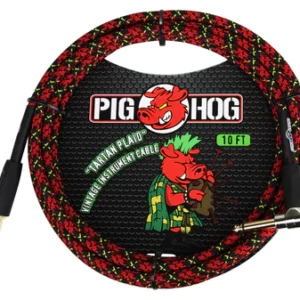 Pig Hog "Tartan Plaid" Instrument Cable, 10ft. Right Angle