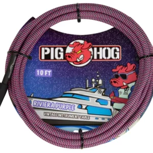 Pig Hog "Riviera Purple" Instrument Cable, 10ft.