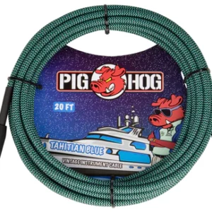 Pig Hog "Tahitian Blue" Instrument Cable, 20ft.