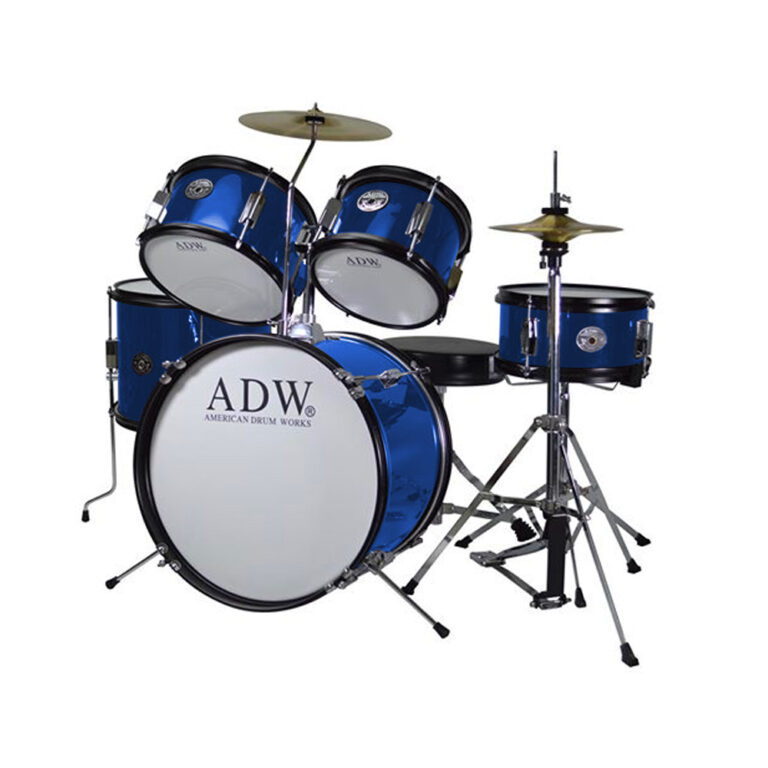 American Drum Works 5 Piece Junior Drum Set (Different Colors