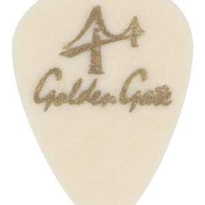 Golden Gate FP-1 Ukulele Felt Picks – White – 3-Pack