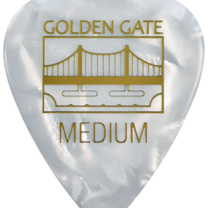 Golden Gate MP-445 Deluxe Flat Pick – Sideman – Medium – Pearloid – Dozen