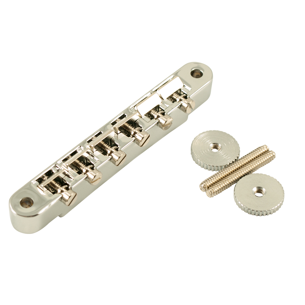 Kluson USA Replacement Non-Wired ABR-1 Tune-O-Matic Bridge With Brass Saddles