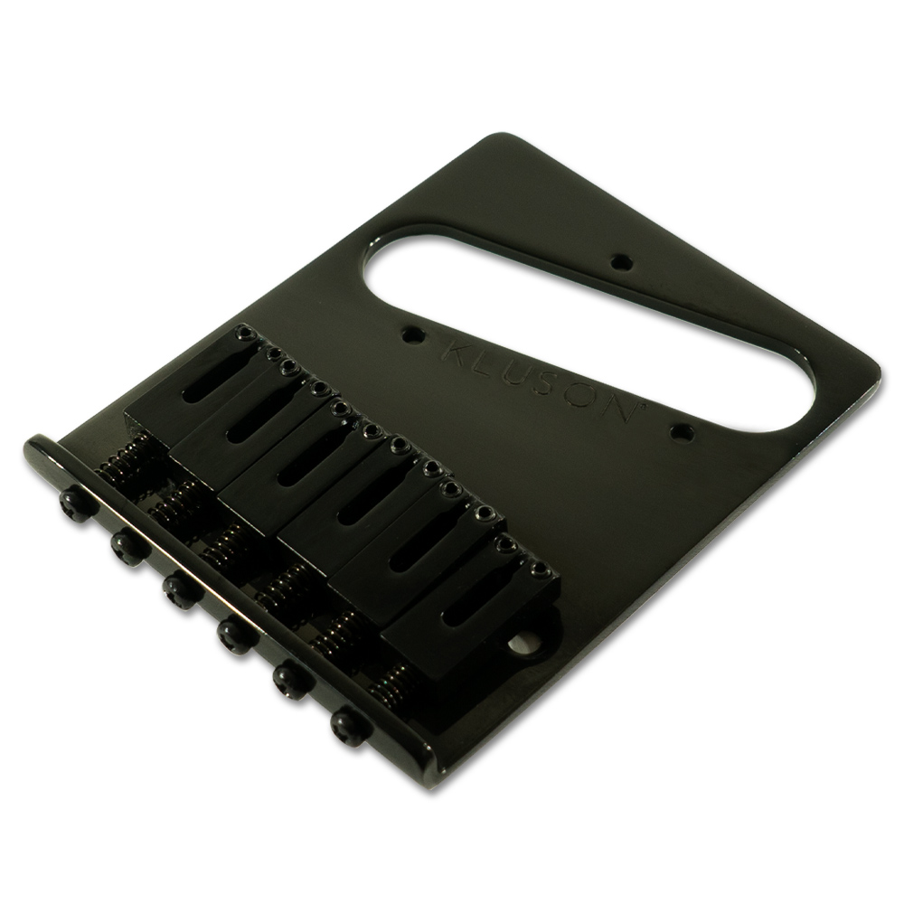 Kluson Contemporary Replacement Bridge For Left Hand Fender Telecaster With Steel Saddles